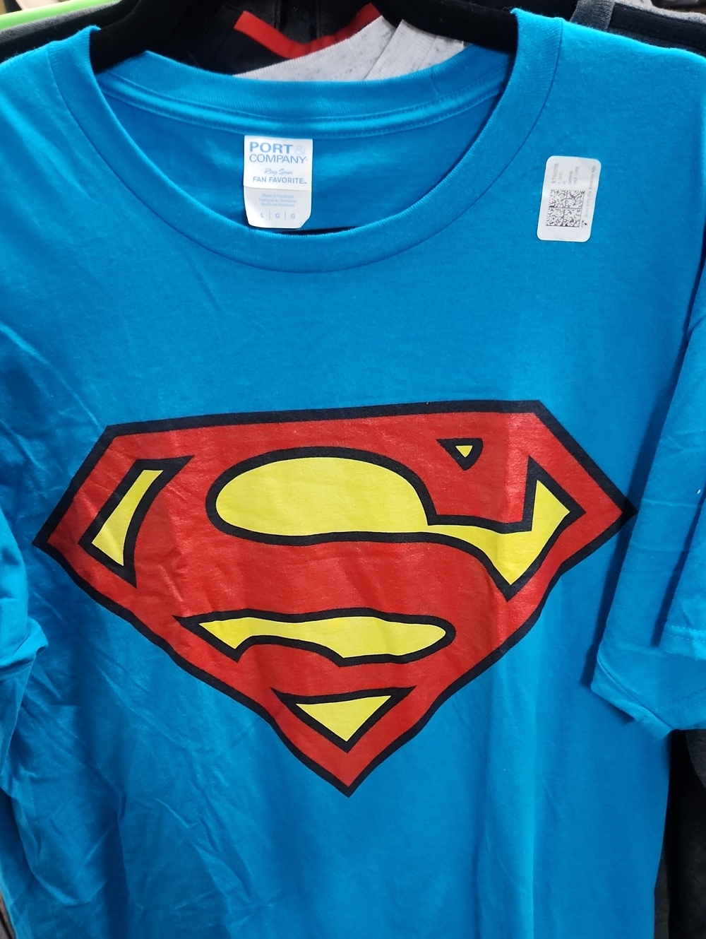 Men’s Blue Short Sleeve Graphic Tee - Superman Shield